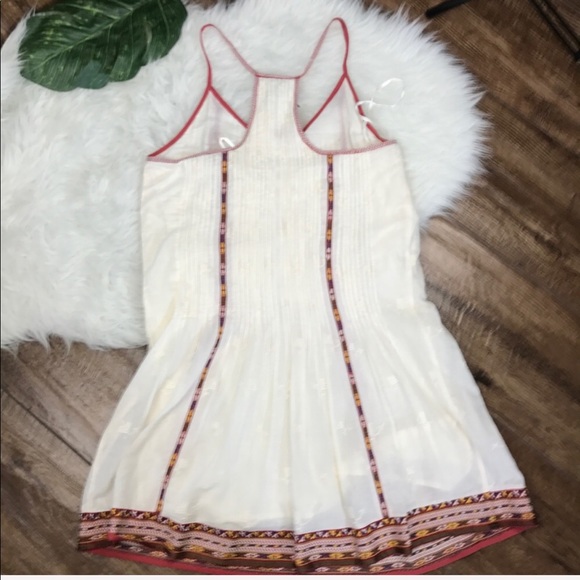 Joie • NWT Cream Embroidered Boho Summer Dress - Picture 6 of 8